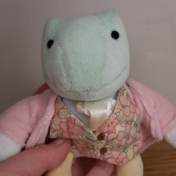 2001 Peter Rabbit FROG Mini plush by Luv n' Care Beatrix Potter Mr Jeremy Fisher - Picture 9 of 10